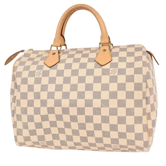 Louis Vuitton Damier Azur Speedy 30 Handbag N41533 SP0067 125378 - Picture 2 of 10